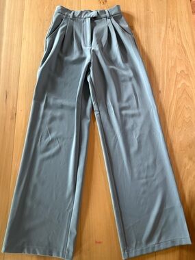 Nasty Gal Light Blue Wide-Leg Pants